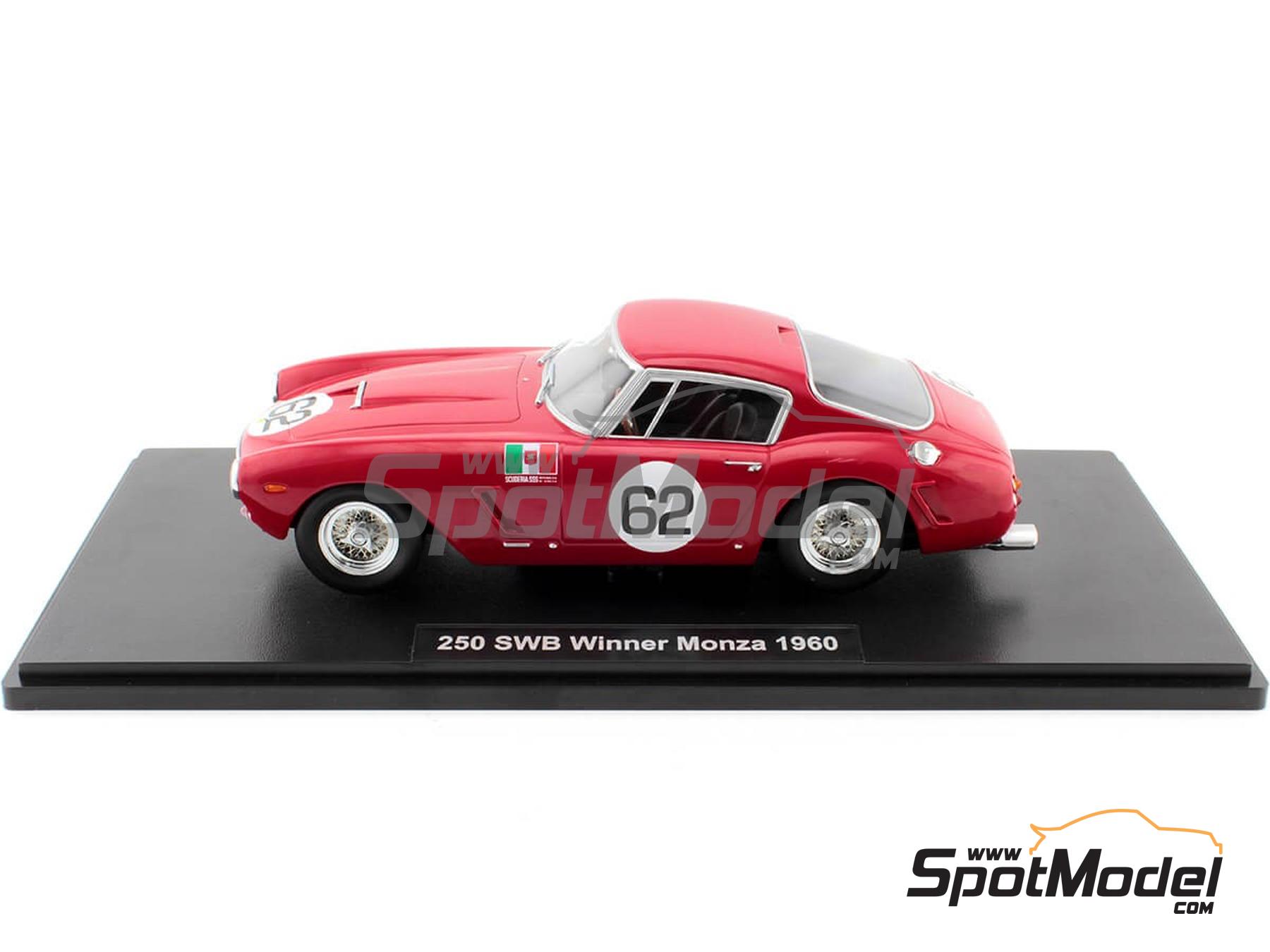 Ferrari 250 GT SWB Competition Scuderia Serenissima Team - Monza 1960.  Diecast model car in 1/18 scale manufactured by KK Scale (ref. DIE-59894,  also